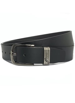 Buy Classic Milano Genuine Leather Belt Men Semi Casual Belt for men Men's belt DDL Smooth 40MM (Black) by Milano Leather in UAE