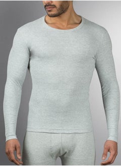 Buy Masters Men Undershirt Thermal Long Sleeves-Light Grey in Egypt