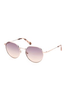 Buy Women's UV Protection Round Shape Metal Sunglasses GA809028F53 - Lens Size: 53 Mm - Shiny Rose Gold in UAE