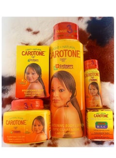 Buy Caroton 5pcs Set for Body & Face. Body Lotion, Oil, Face Cream, Soap, BSC cream in UAE
