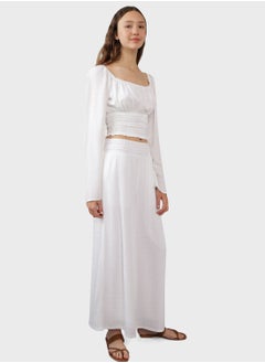 Buy High Waist Wide Leg Pants in Saudi Arabia