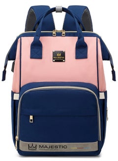 اشتري 133 3 Pcs Baby Maternity Diaper Fashion Waterproof Multifunctional large capacity backpack bag - Pink/Blue في مصر