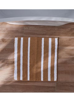 Buy Striped Anti-Slip Bath Mat - 60x60 cm in Saudi Arabia