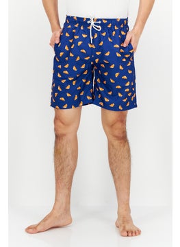 Buy Men Allover Print Swimwear Short, Blue Combo in UAE