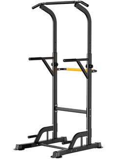 Buy Power Tower Dip Station for Home Gym| Multi-function Pull Up Chin Up Station Bar- Adjustable Height, for Strength Training Exercise in UAE