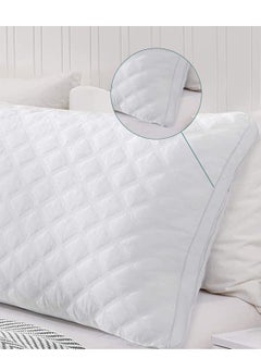 Buy Maestro Orthopedic Quilted Full Body Pillow 100% Virgin Hollow Fiber 1400 gm filling with Cord, Breathable Large Body Pillow for Side Sleepers, 45x 120 cm with 1 Pc Cotton feel Pillow case in UAE