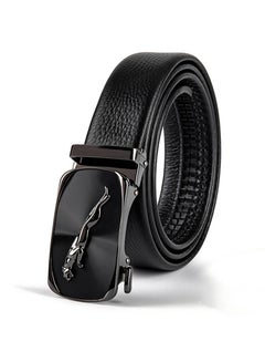 اشتري 115CM Automatic Buckle Layer Cowhide Belt For Mens Belt في الامارات