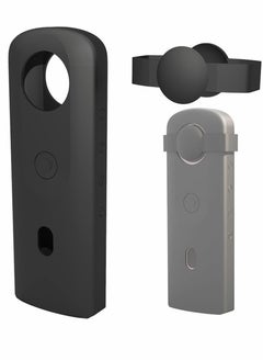 Buy Silicone Camera Case for Ricoh Theta SC2 360 Cameras with Lens Protective Cover, Action Accessories Protection (Black) in Saudi Arabia