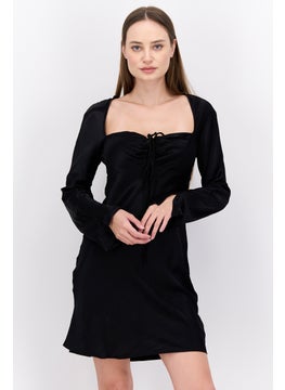 اشتري Women Stain Mini Dress, Black في الامارات