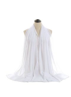 اشتري Modest and Versatile Chiffon Hijab White في الامارات