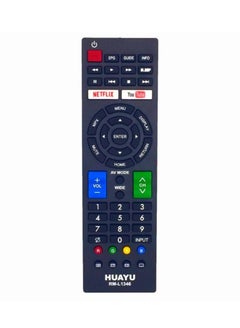 Buy Replacement TV Remote Control Compatible for Sharp Smart LCD LED TV's Black in UAE