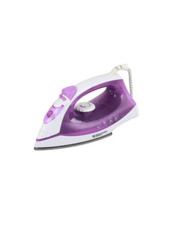 Buy Steam iron with non-stick Teflon soleplate and light indicator 1200W Overheat safety in Saudi Arabia