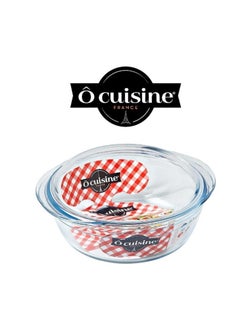 اشتري Ocuisine® 1L Round Casserole with Glass Lid - Borosilicate Glass, Oven Safe, Scratch & Stain Resistant في الامارات