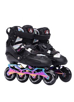 Buy Inline Skates for Adult Single Row Roller Professional Speed Skating Shoes Carbon Fiber in UAE