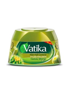 Buy Vatika Naturals Hair Fall Control Styling Hair Cream | Natural Extracts of Cactus, Ghergir & Olive with Nourishing Vatika Oils in Egypt