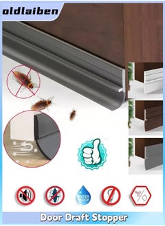 Buy Door & Window Seal, Door Draft Stopper, Door Bottom Soundproofing Sticker, Self-adhesive Seal for Door Frame, For wind and dust insulation, sound insulation and heat insulation（Grey） in Saudi Arabia