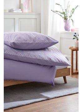 Buy Single Premium Cotton Duvet Set 135 x 200 cm, Lavender in UAE