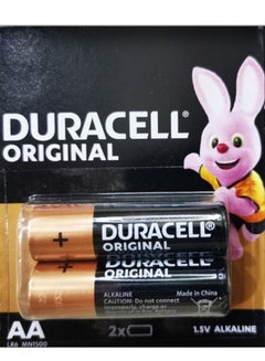 Buy Duracell Alkaline Battery Plus Power Type AA 2 Pcs in Saudi Arabia