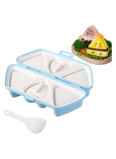 اشتري Onigiri Mould Triangle Rice Ball Sushi Mould Makers Triangle Sushi Mould Rice Paddle 6 in 1 Triangle-Heart for Bento or Japanese Box Meal Children Bento Home Kitchen DIY Nori Rice Bento في الامارات