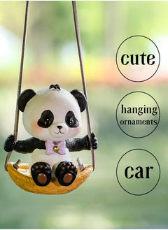 اشتري Car Hanging Accessories, Swinging Panda Car Hanging Ornament Interior, Car Decoration, Mirror Hanging Car Interior accessories, for Car Rear View Mirror, Gardening Hanging في السعودية