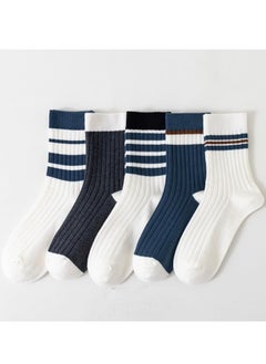 Buy Men Absorb Sweat and Deodorize Socks 5 Pairs High Quality Socks One Size Fits All in UAE