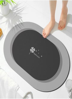 Buy Luxurious Diatom Mud Absorbent Non Slip Foot Mat for Bathrooms in UAE