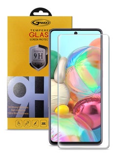 Buy 9H Ultra HD Curved Edges Case Friendly Full Glue Tempered Glass Screen Protector For Samsung Galaxy A71 / M51 / M62 Clear in UAE