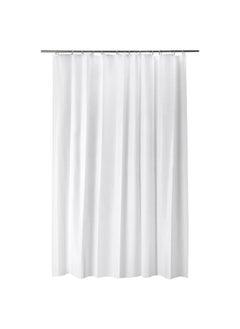 Buy Shower curtain white 180x200 cm in Saudi Arabia