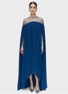 اشتري Split Sleeve Mesh Tiered Kaftan في الامارات