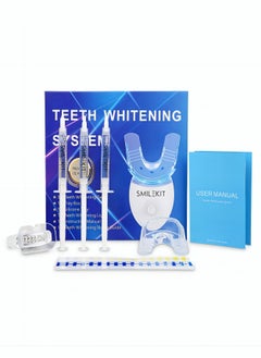 Buy Home Use Teeth Whitening Kit Natural Whitening Effective Stain Removal Include 3 Teeth Whitening Gel Pens Complimentary Color Card Blue Gift Box in Saudi Arabia