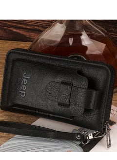 اشتري Pocket wallet with mobile phone case - practical - black في مصر