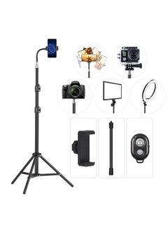 اشتري 210cm/83in Portable Metal Light Stand Heavy Duty Adjustable Photography Tripod Stand 1/4 Inch Screw for Studio Reflector Softbox LED Video Light Ring Light في السعودية