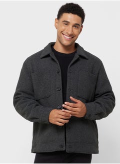 Buy Essential Regular Fit Jacket in UAE