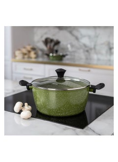 Buy Stockpot with Lid, 28cm/6.7LTR Jenny Series Aluminum with Induction Bottom in UAE