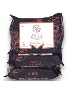 Buy Musk Intimate Wipes - Al tahara Wipes - intimate wipes for women - water wipes - wipes Altahara 20 wipes in packet in UAE