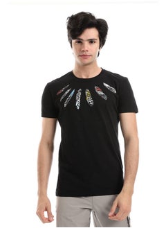 اشتري White Rabbit Textured Feathers Printed Tee في مصر