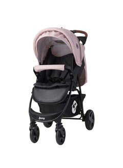 Buy Baby Stroller Daisy With Foot Cover Black And Rose in UAE