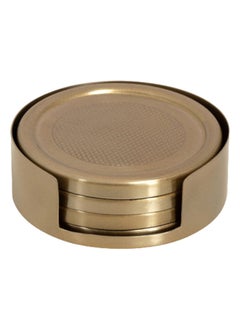 اشتري Tim Coaster, Matte Gold - 10 cm, Set of 4 في الامارات