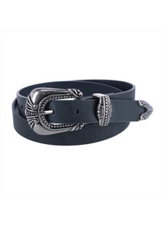 Buy ® Women's 3 Piece Skinny Western Belt, Small, Black in UAE