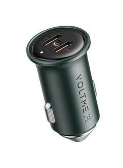 Buy Fast Car Charger Mini PD 30W Dual Port USB C Car Charger, V-Dynamic technology Alloy Car Adapter for iPhone 15 Pro Max/14/13/12/11, iPad Pro/Air 2/mini, Galaxy Oneplus 11 Pro, Huawei, Xiaomi-Green in UAE