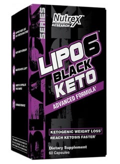 Buy Lipo-6 Black Keto, Advanced Formula, 60 Capsule in UAE