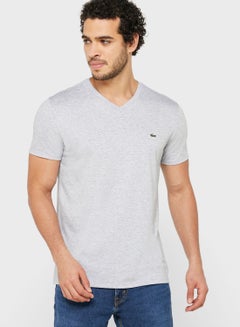 Buy Chest Logo V-Neck T-Shirt in UAE