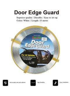 Buy FlexLine Door Edge Guard 15M Door Seal Strip - Universal Fit, Easy Installation, No Tape Needed in Saudi Arabia