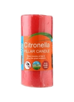 Buy Citronella Natural Mozzie Repellent Pillar Candle 15cm in UAE