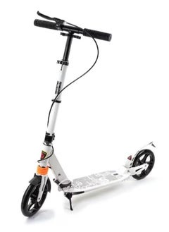 Buy Manually Adjustable Foldable Portable 2-Wheel Kick Scooter For Adults in Saudi Arabia