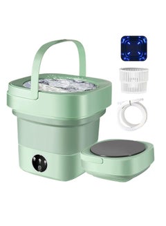 Buy Folding Washing Machine Mini Automatic Clothes Washing Machine Portable Lightweight Automatic Washing Machine With Detachable Drain Basket 8 Liter Portable Washer Spin Dryer With 3 Adjustable Modes in UAE