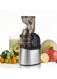 Buy Juicer Machine Centrifugal Juicers Electric Press Juicer Stainless Steel for Whole Fruits and Vegetables Juice,Smoothie,Nut Milk with 2 Cups and Brush for Home, Office and Cafe (Silver) in UAE