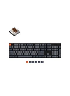 Buy Keychron K2SE ANSI Full Size Layout 104 Key , Brown Switch RGB Gateron Mechanical Wireless Low Profile Keyboard in UAE