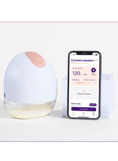 Buy Breast Pump, Wireless Electric Portable Breast Pump with 2 Modes & 8 Levels, Wearable & Hands-free, Extrenly Slient, Fully Mobile App Integrated, 5 Sizes Available, 160ml, French Brand in UAE