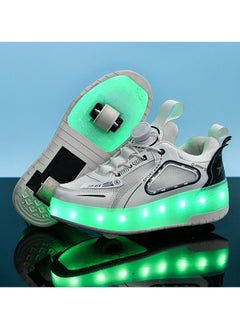 اشتري New Four-Wheel Skate Shoe Luminous Pulley Shoes في الامارات